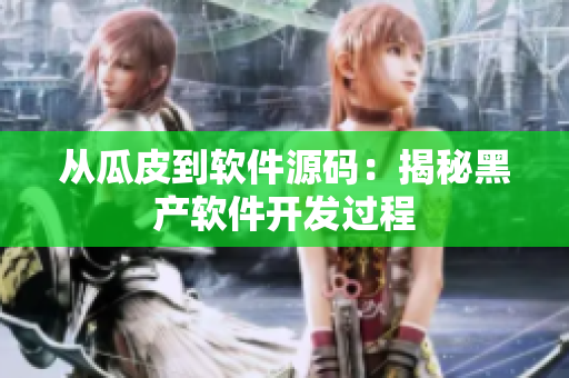从瓜皮到软件源码：揭秘黑产软件开发过程
