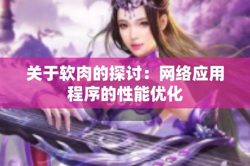 关于软肉的探讨：网络应用程序的性能优化