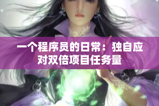 一个程序员的日常：独自应对双倍项目任务量