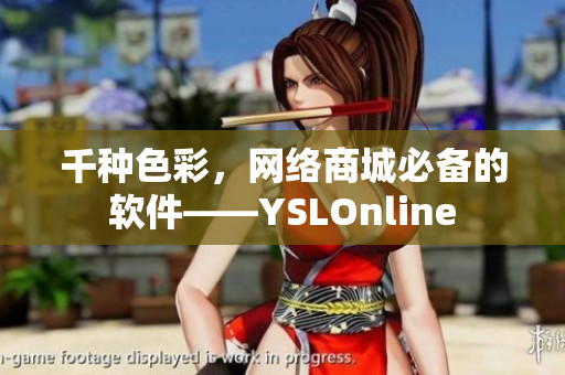 千种色彩，网络商城必备的软件——YSLOnline