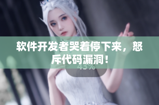 软件开发者哭着停下来，怒斥代码漏洞！