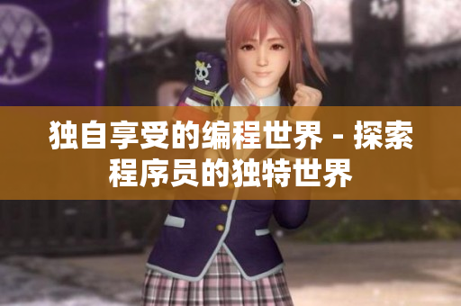 独自享受的编程世界 - 探索程序员的独特世界