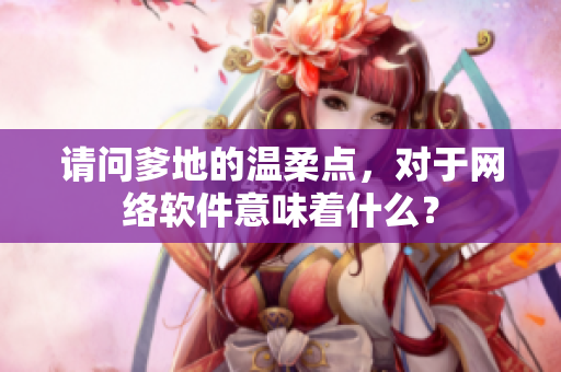 请问爹地的温柔点，对于网络软件意味着什么？