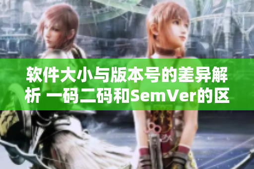软件大小与版本号的差异解析 一码二码和SemVer的区别