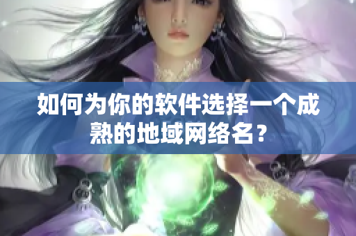 如何为你的软件选择一个成熟的地域网络名？