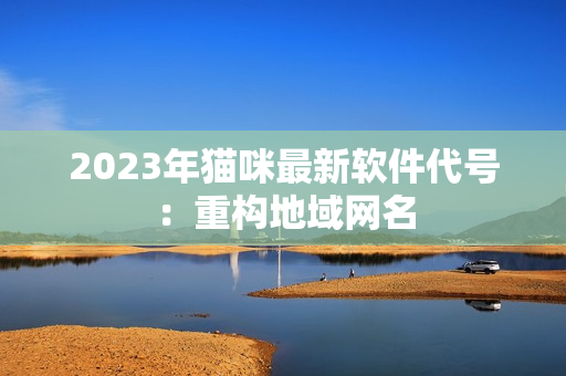 2023年猫咪最新软件代号：重构地域网名