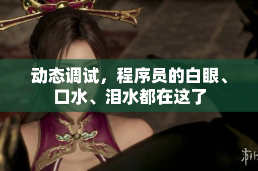 动态调试，程序员的白眼、口水、泪水都在这了