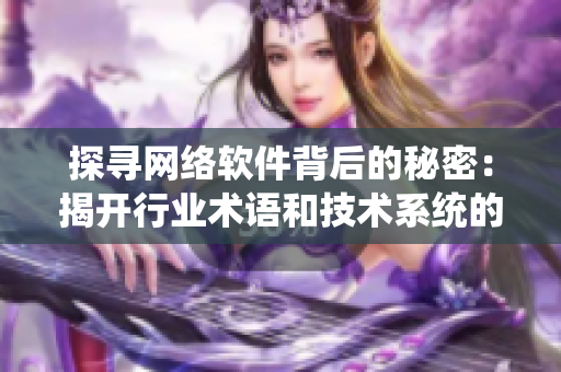 探寻网络软件背后的秘密：揭开行业术语和技术系统的面纱