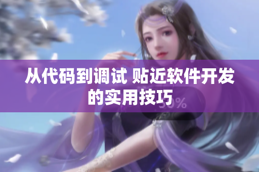 从代码到调试 贴近软件开发的实用技巧