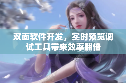双面软件开发，实时预览调试工具带来效率翻倍