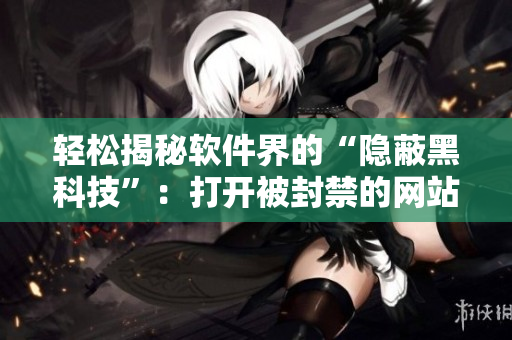 轻松揭秘软件界的“隐蔽黑科技”：打开被封禁的网站！