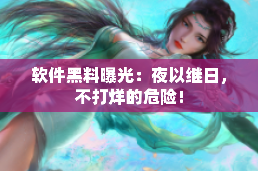 软件黑料曝光：夜以继日，不打烊的危险！