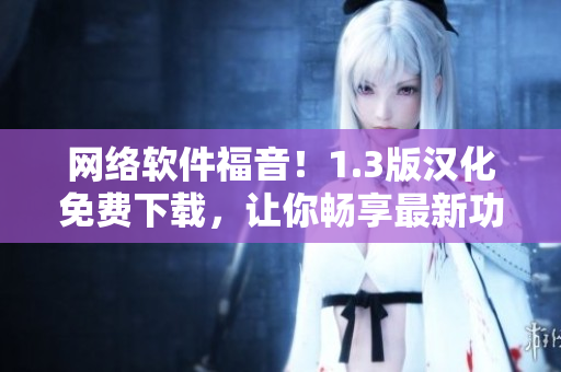 网络软件福音！1.3版汉化免费下载，让你畅享最新功能