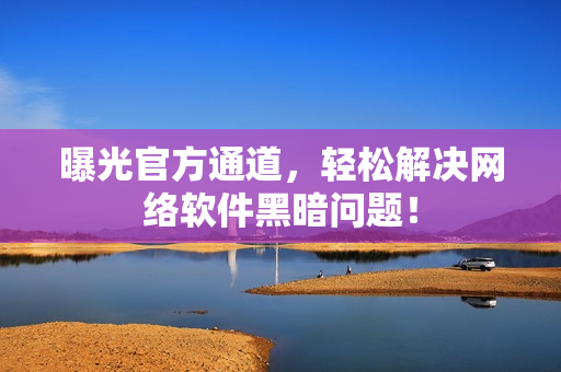 曝光官方通道，轻松解决网络软件黑暗问题！