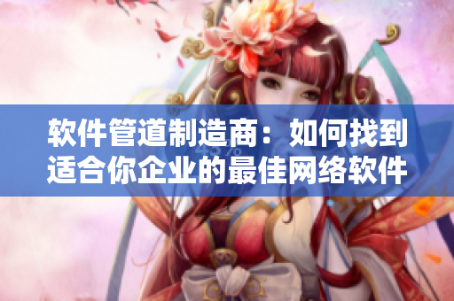 软件管道制造商：如何找到适合你企业的最佳网络软件？
