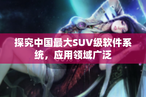 探究中国最大SUV级软件系统，应用领域广泛