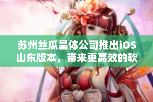 苏州丝瓜晶体公司推出iOS山东版本，带来更高效的软件体验