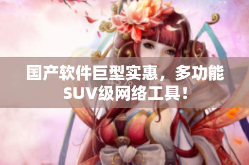 国产软件巨型实惠，多功能SUV级网络工具！