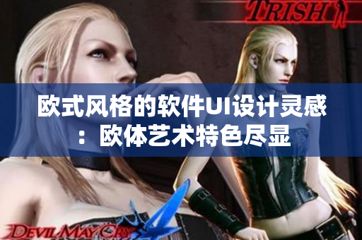 欧式风格的软件UI设计灵感：欧体艺术特色尽显