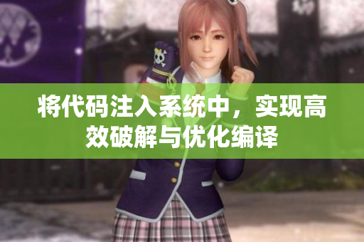 将代码注入系统中，实现高效破解与优化编译