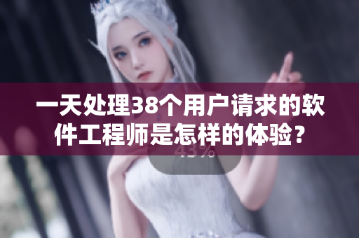 一天处理38个用户请求的软件工程师是怎样的体验？