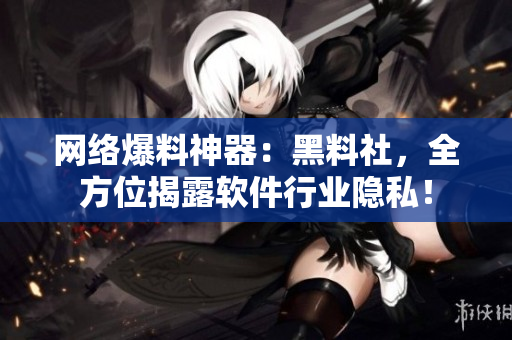 网络爆料神器：黑料社，全方位揭露软件行业隐私！