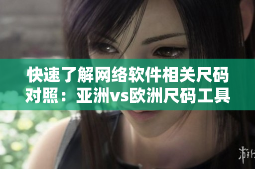 快速了解网络软件相关尺码对照：亚洲vs欧洲尺码工具箱