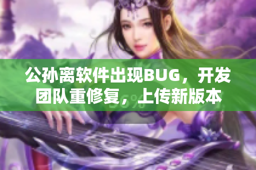 公孙离软件出现BUG，开发团队重修复，上传新版本