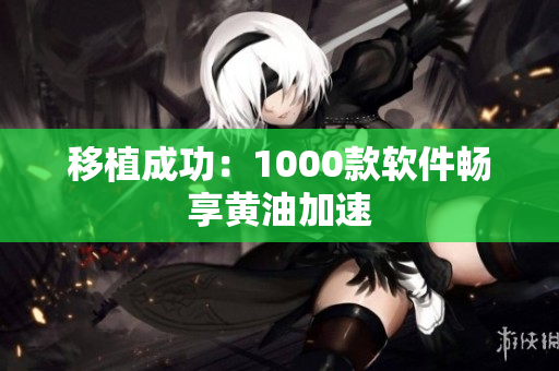 移植成功：1000款软件畅享黄油加速
