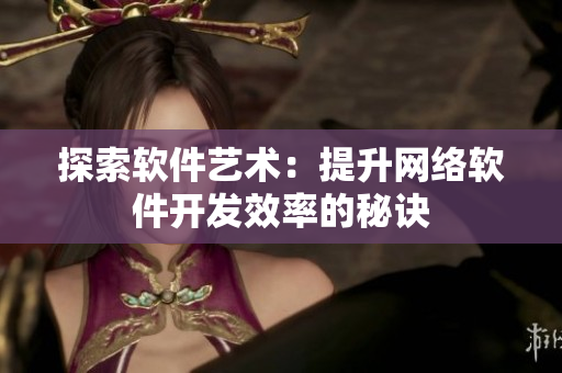 探索软件艺术：提升网络软件开发效率的秘诀