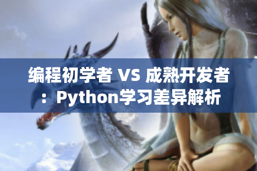 编程初学者 VS 成熟开发者：Python学习差异解析