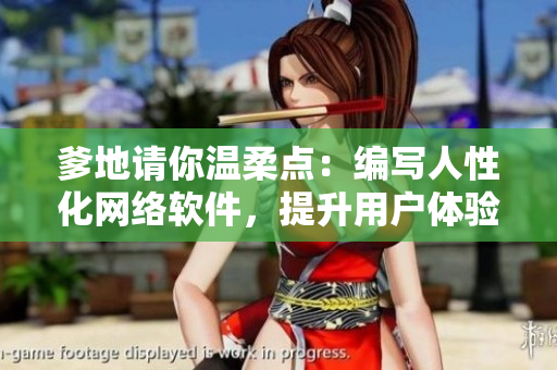 爹地请你温柔点：编写人性化网络软件，提升用户体验