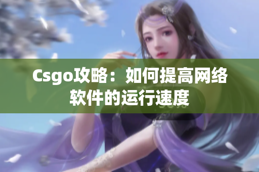 Csgo攻略：如何提高网络软件的运行速度