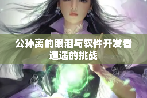 公孙离的眼泪与软件开发者遭遇的挑战