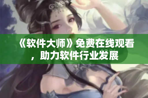《软件大师》免费在线观看，助力软件行业发展