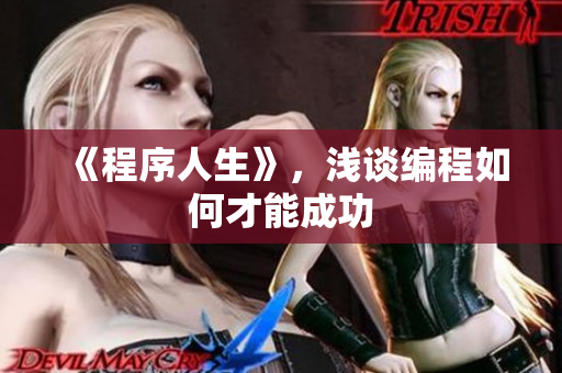 《程序人生》，浅谈编程如何才能成功