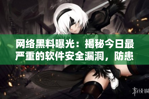 网络黑料曝光：揭秘今日最严重的软件安全漏洞，防患未然！