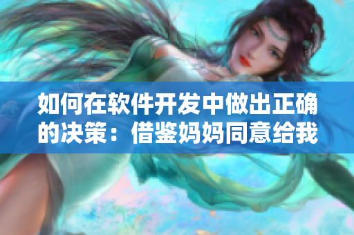 如何在软件开发中做出正确的决策：借鉴妈妈同意给我生个孩子的思路