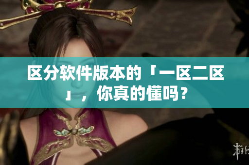 区分软件版本的「一区二区」，你真的懂吗？