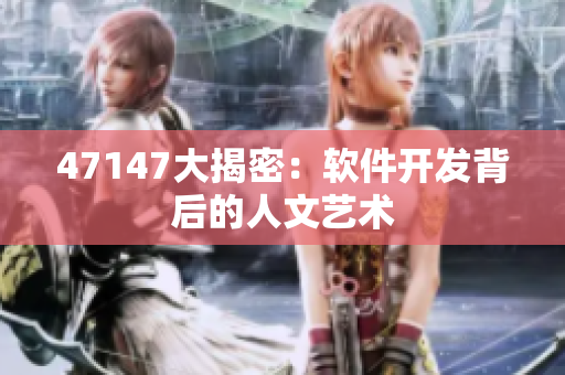 47147大揭密：软件开发背后的人文艺术