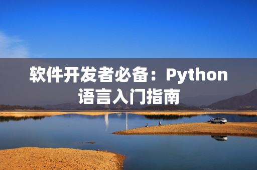 软件开发者必备：Python语言入门指南