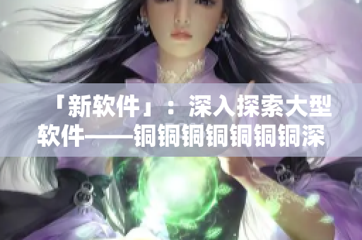 「新软件」：深入探索大型软件——铜铜铜铜铜铜铜深度分析