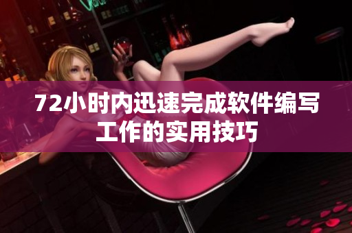 72小时内迅速完成软件编写工作的实用技巧