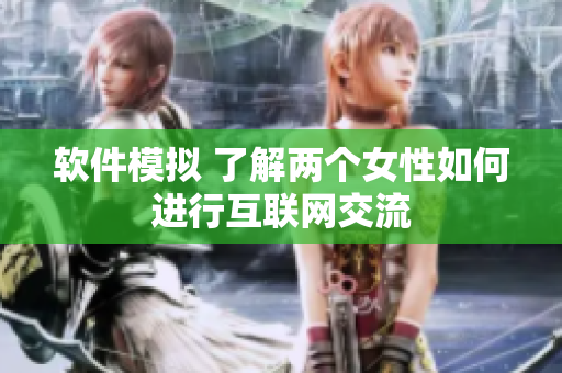 软件模拟 了解两个女性如何进行互联网交流