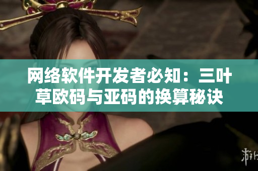 网络软件开发者必知：三叶草欧码与亚码的换算秘诀