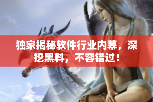 独家揭秘软件行业内幕，深挖黑料，不容错过！