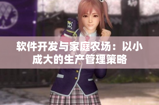 软件开发与家庭农场：以小成大的生产管理策略