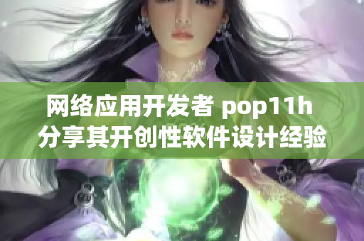 网络应用开发者 pop11h 分享其开创性软件设计经验