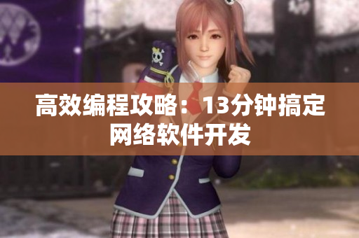 高效编程攻略：13分钟搞定网络软件开发